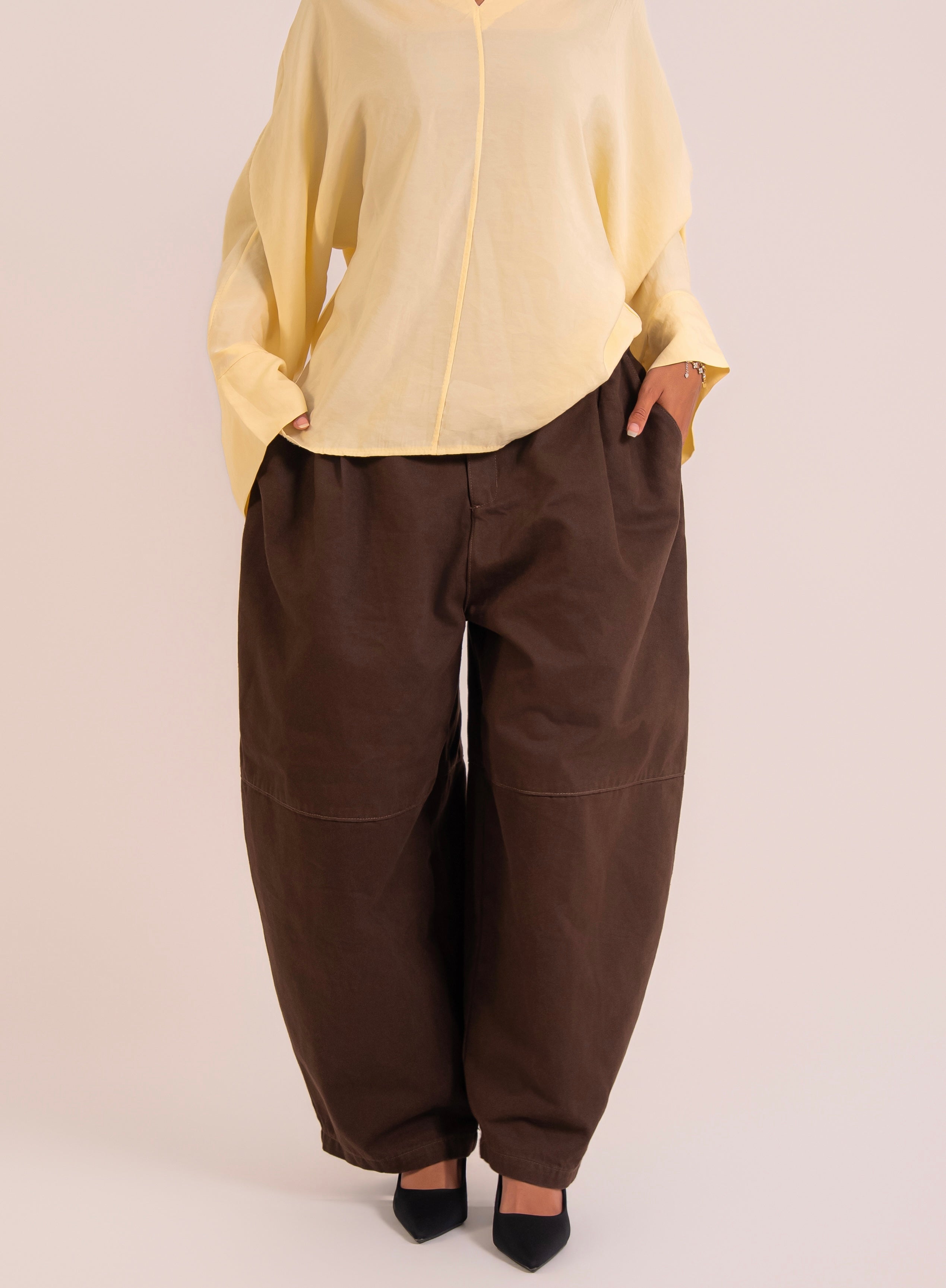 Pantalon ballon MAYSSANE Brown