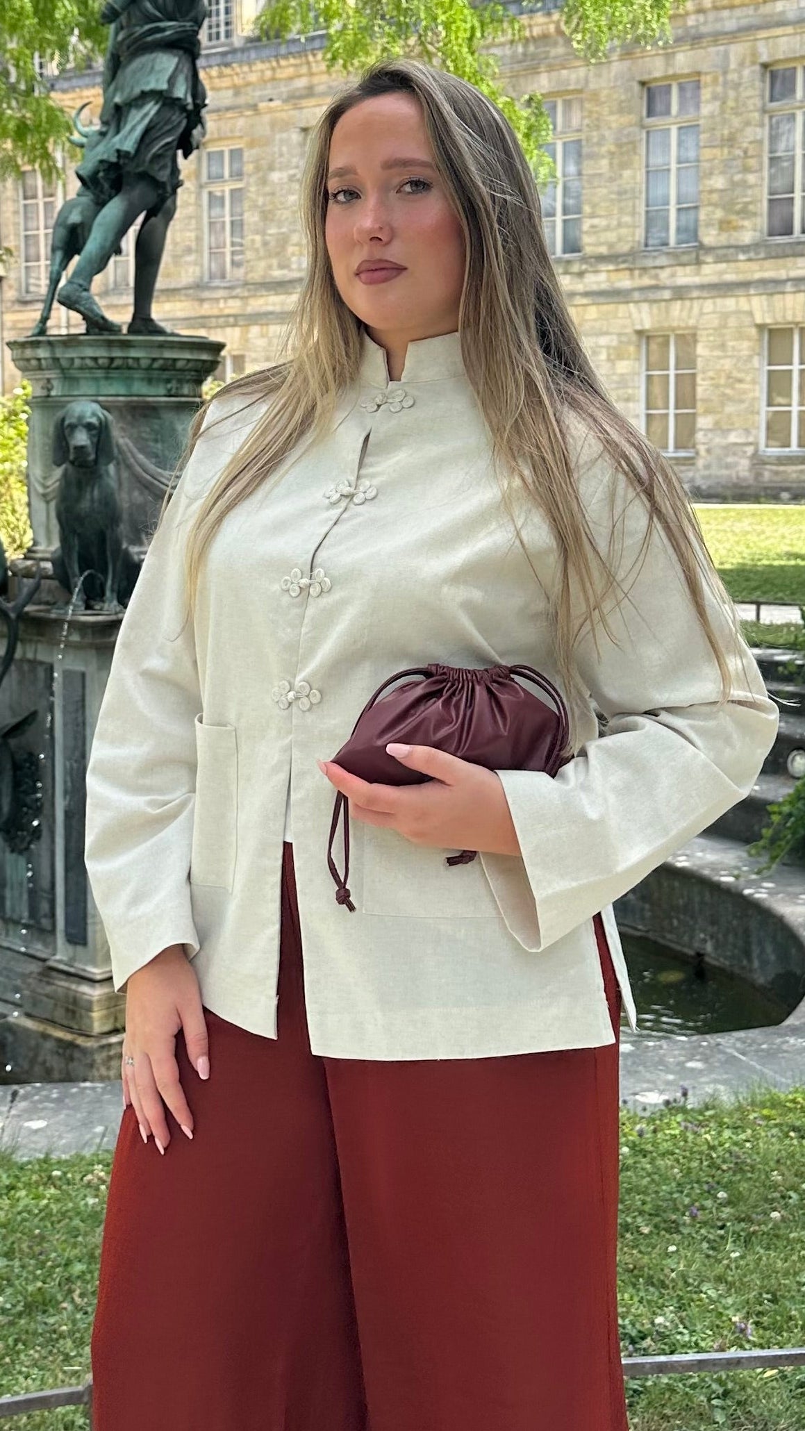Kimono LÉA en lin mélangé