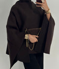 Cape en maille Brown