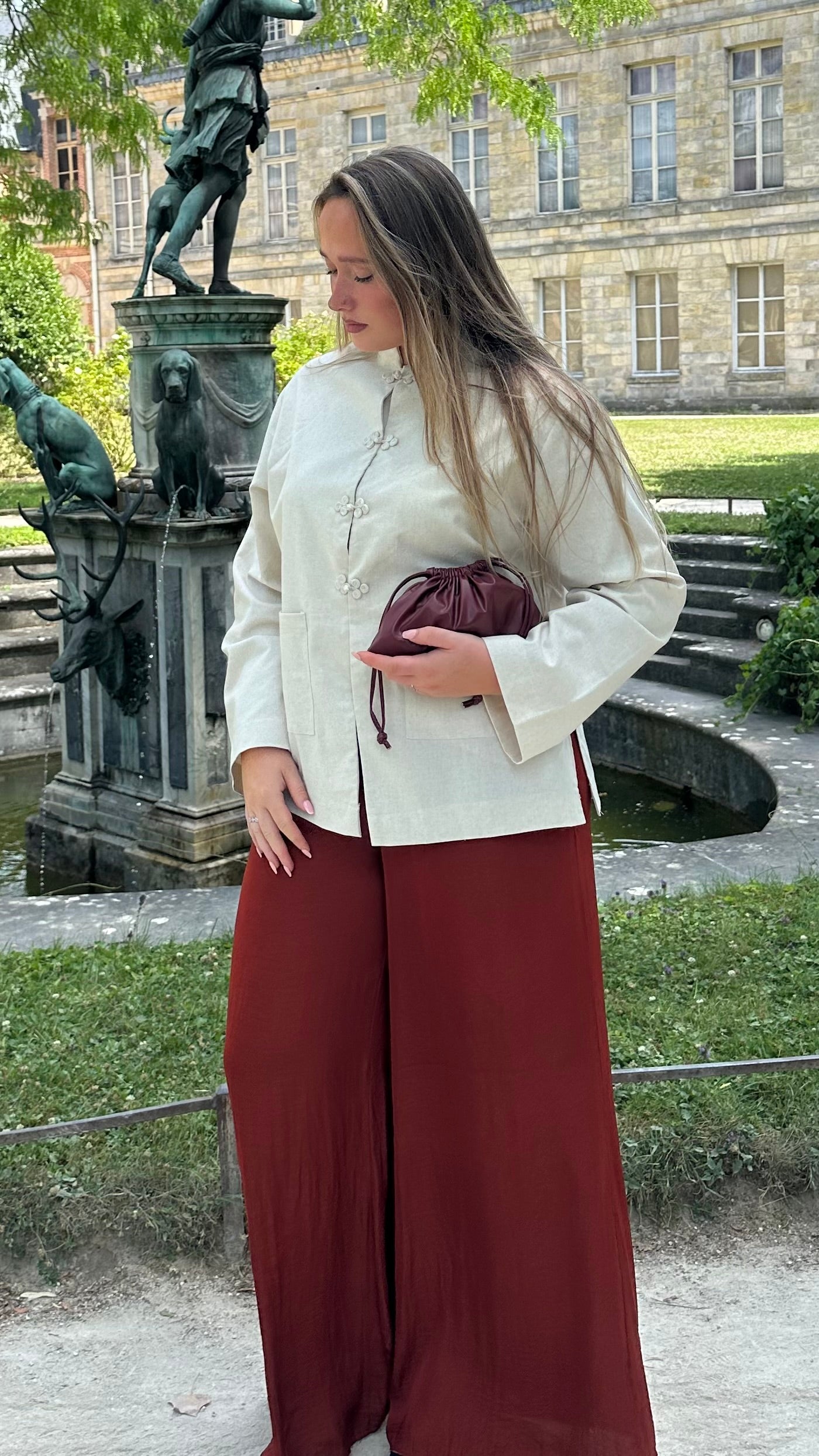 Kimono LÉA en lin mélangé
